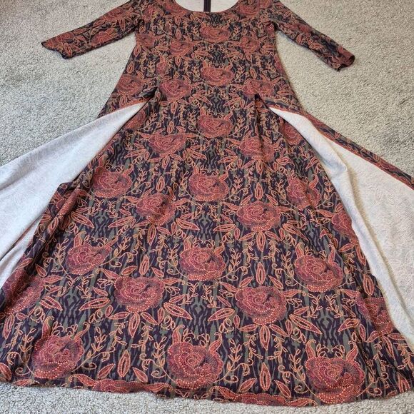 SOFT SURROUNDINGS Women's Size S Alcott Maxi Dress Floral - Picture 7 of 8